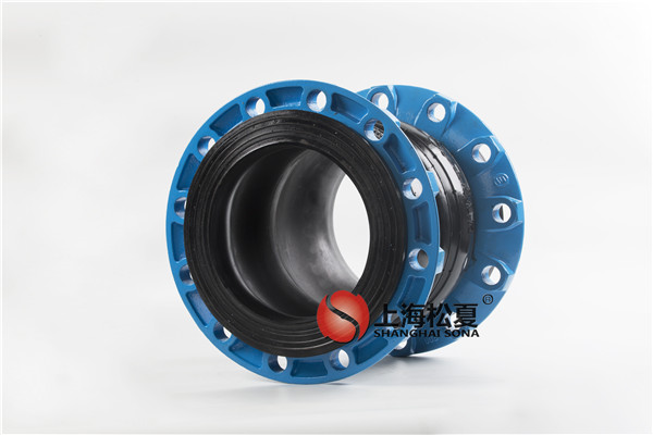 DN200球墨法蘭三元乙丙雙球體橡膠接頭，耐高溫